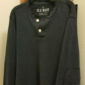 Mena Long Sleeve Rugby Shirt Old Navy Blue
